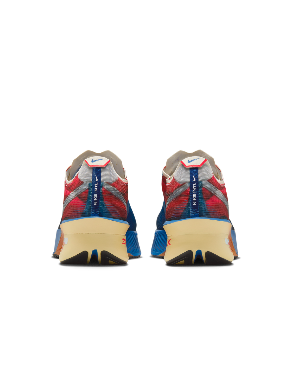 Nike Mens Vaporfly 4 PRM Road Racing Shoes - Multi-Blue-Red (Athletic Sneakers/Runners)