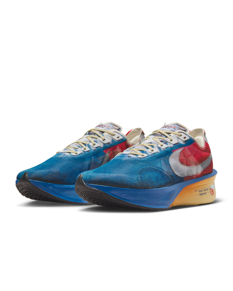 Nike Mens Vaporfly 4 PRM Road Racing Shoes - Multi-Blue-Red (Athletic Sneakers/Runners)