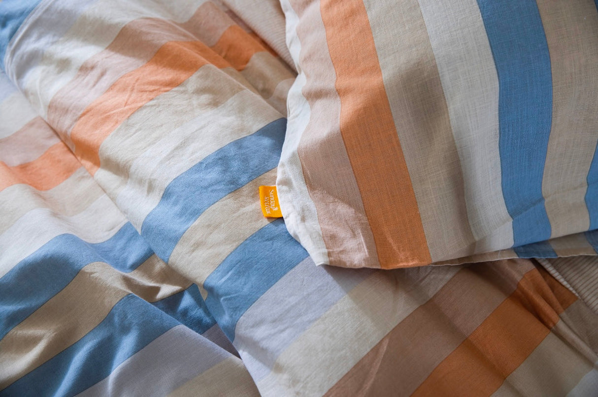 100% Cloud Cotton Duvet Quilt Cover Set w/ 2 Pillow Cases in Poppy