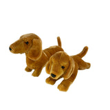 Bocchetta Bean 30cm Floppy Dachshund Puppy Plush Toy - Red (Realistic Stuffed Animal Dog Gift)