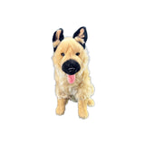 Bocchetta Stella 38cm Sitting German Shepherd Plush Toy (Realistic Stuffed Animal Dog Gift)