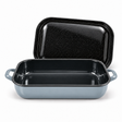 4.8L Enamelware Induction 36cm Baking Dish w/ Handles & Lid - Grey (Made in Romania) - Handmade