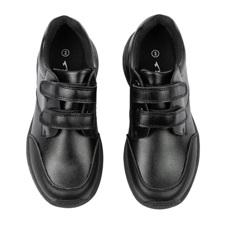 Sfida Indie 2 Junior Kids Dual Strap School Shoes - Black (Boys/Girls)