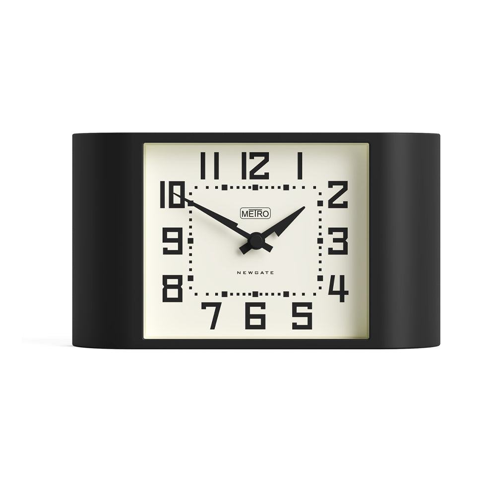 Newgate Mini Metro Mantel Clock - Black