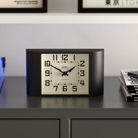 Newgate Mini Metro Mantel Clock - Black