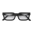 London Mole Icy Blue Blocker Glasses Matte Black