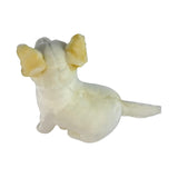 Bocchetta Ivory 25cm Sitting Dingo Plush Toy - White (Australian Stuffed Animal Souvenir Gift)