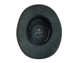 Jacaru 1150 Kangaroo Leather Breeze Hat in Black