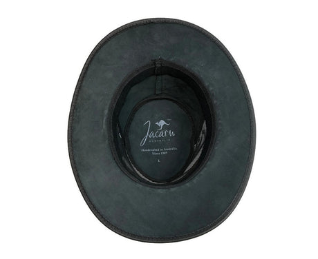 Jacaru 1150 Kangaroo Leather Breeze Hat in Black