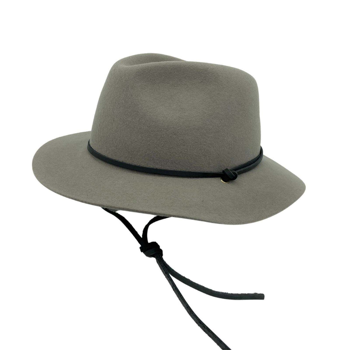 Jacaru 1855 100% Australian Wool Poet Hat - Grey (Travel Crushable Fedora Hat)