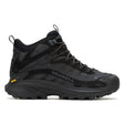 Merrell Men's Moab Speed 2 Mid (Gore-Tex) Hiking Running Shoes Trail Runners - Black - US 8