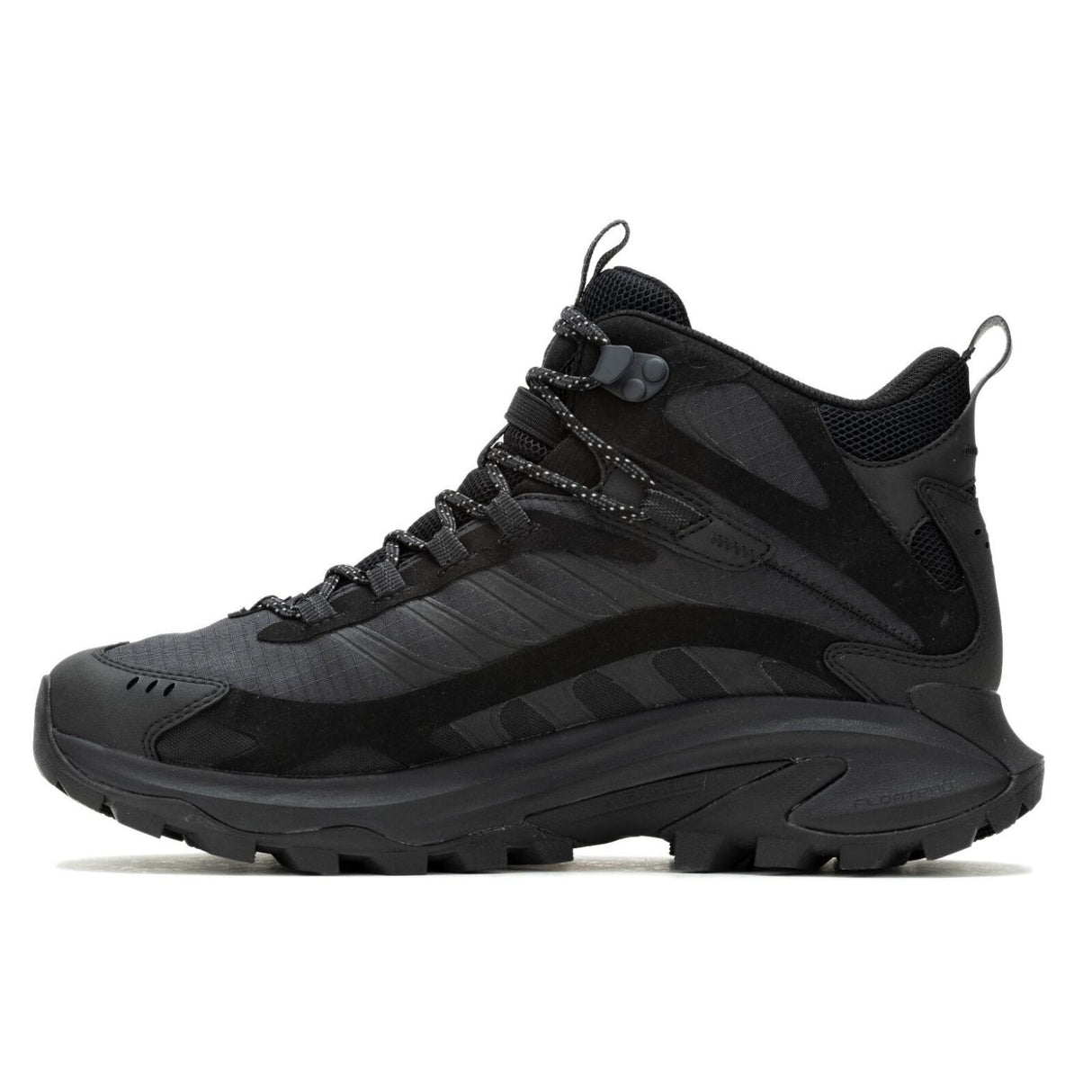 Merrell Mens Moab Speed 2 Mid (Gore-Tex) Hiking Running Shoes Trail Runners - Black