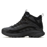 Merrell Mens Moab Speed 2 Mid (Gore-Tex) Hiking Running Shoes Trail Runners - Black