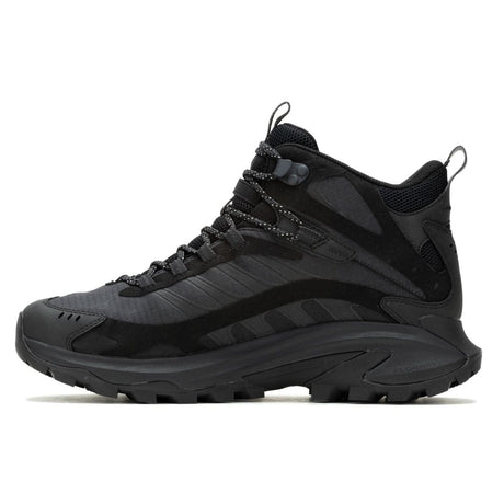 Merrell Mens Moab Speed 2 Mid (Gore-Tex) Hiking Running Shoes Trail Runners - Black