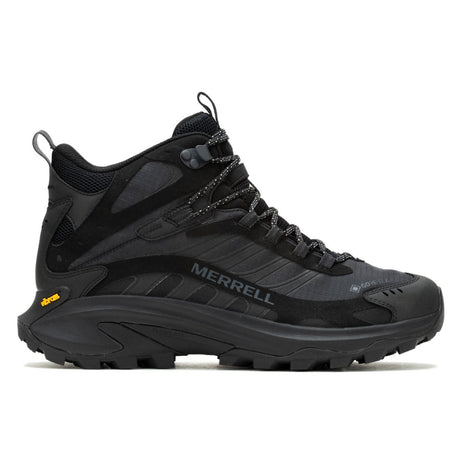 Merrell Mens Moab Speed 2 Mid (Gore-Tex) Hiking Running Shoes Trail Runners - Black