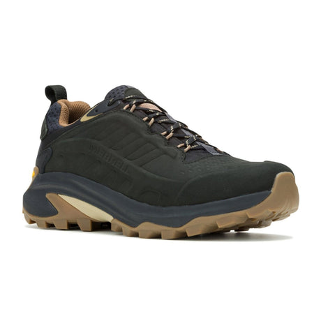 Merrell Mens Moab Speed 2 Leather (Waterproof) Hiking Trail Shoes Runners - Black