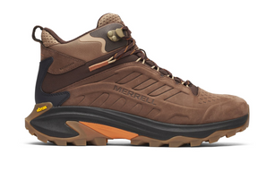 Merrell Mens Moab Speed 2 Mid Leather Waterproof Shoes Boots w/ Vibram Sole in Mole Brown