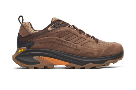 Merrell Mens Moab Speed 2 Leather Waterproof Shoes w/ Vibram Sole in Mole Brown - US 12