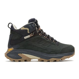 Merrell Womens Moab Speed 2 Leather Mid (Waterproof) Hiking Trail Shoes Runners - Black - US 7