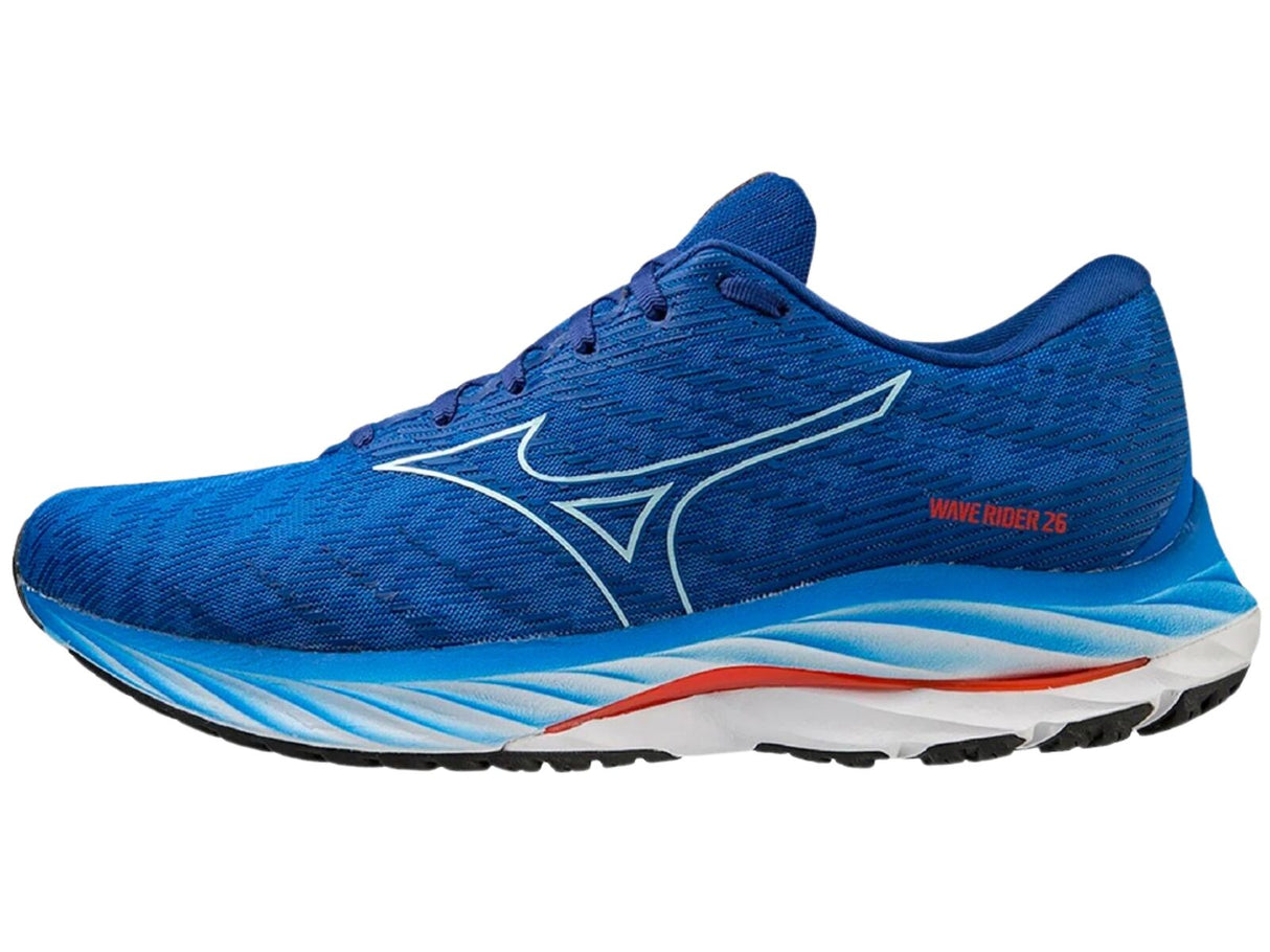 Mizuno Wave Rider 26 Mens Running Shoes Blue White in US 12