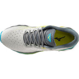 Mizuno Wave Horizon 6 Mens Runners Sneakers Shoes in Pearl Blue/Silver/Bolt