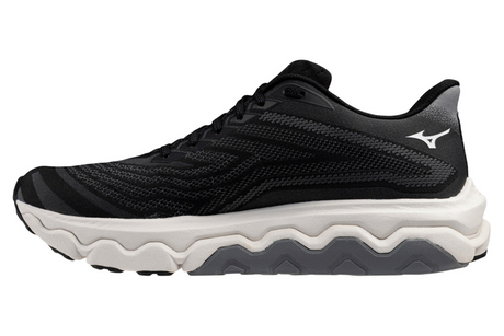 Mizuno Mens Wave Horizon 8 2E Wide Running Shoes - Black/White/Nimbus Cloud (Athletic Sneakers/Runners)
