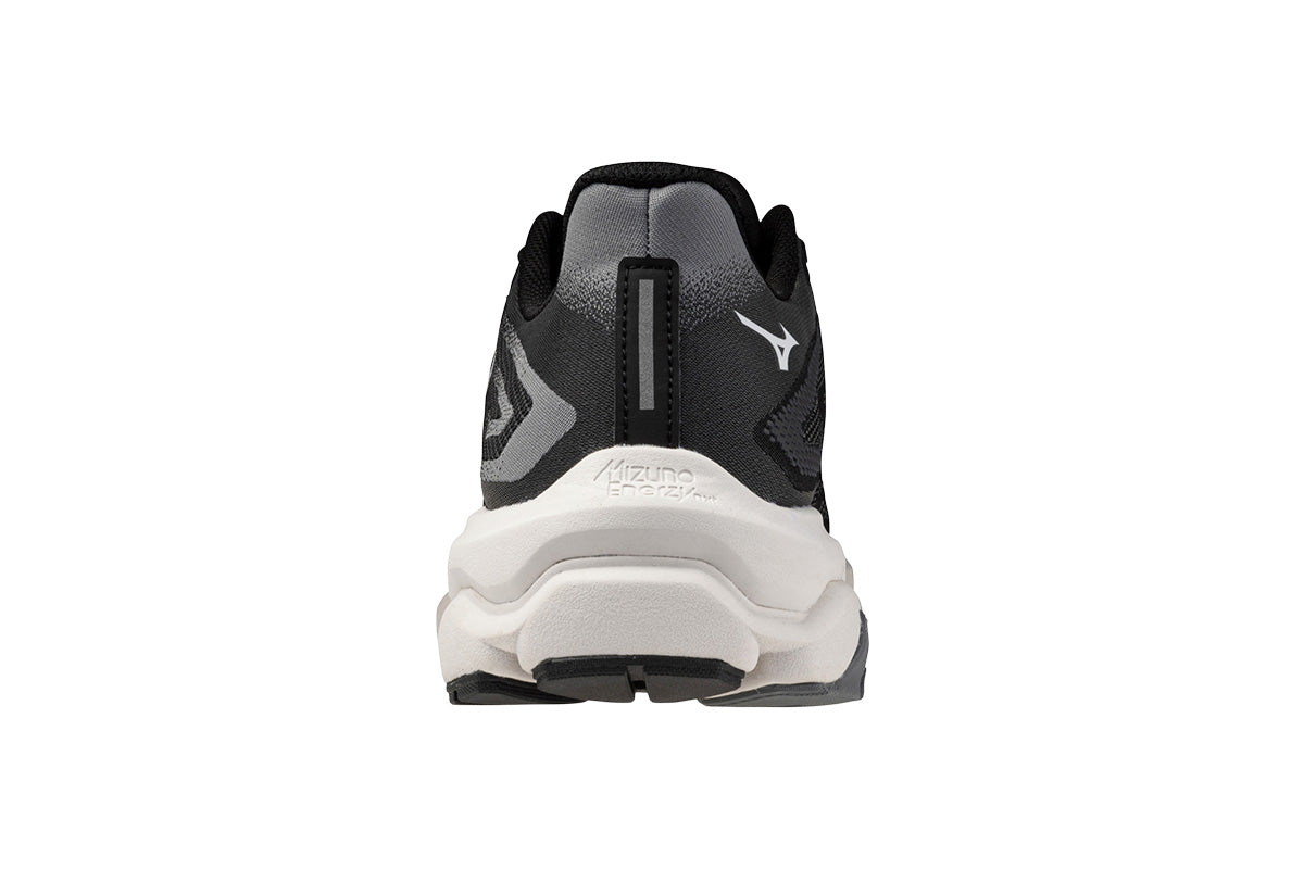 Mizuno Mens Wave Horizon 8 (2E Wide) in Black/White/Nimbus Cloud