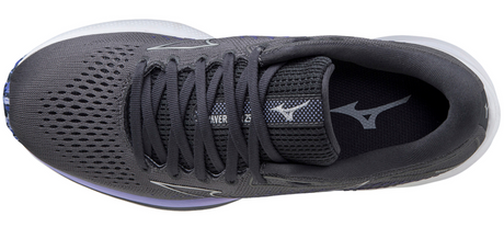 Mizuno Womens Wave Rider 25 Running Athletic Runners Shoes Sneakers-Grey/Purple