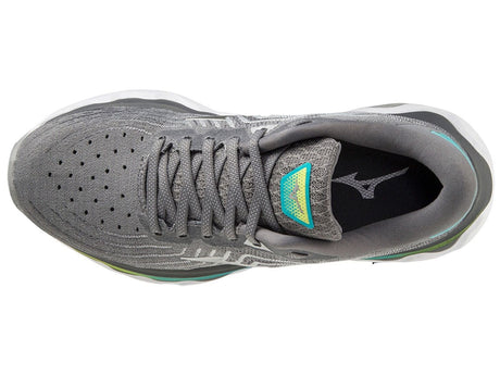 Womens Mizuno Wave Horizon 6 Ultimate Running Shoes Gray/Silver/Blue Curacao in Size 7.5