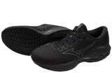 Mizuno Wave Rider 26 SSW Womens Running Shoes – Black/Ultimate Gray – Smooth Stretch Woven – Enerzy Foam – Cushioned & Stable US 8