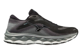 Mizuno Wave Sky 7 Womens Running Shoes D Wide in Black / Silverstar  – Size 7