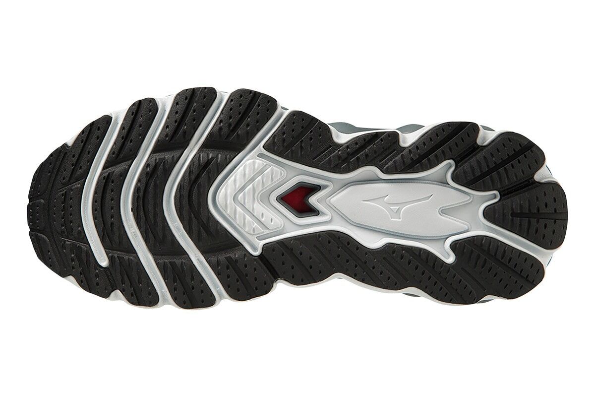 Mizuno Wave Sky 7 Womens Running Shoes D Wide in Black / Silverstar  – Size 7