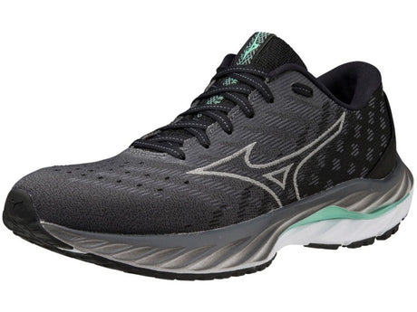 Mizuno Wave Inspire 19 Womens Running Shoes in Iron Gate Nimbus Cloud Spring Bud - Size 7.5