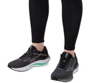 Mizuno Wave Inspire 19 Womens Running Shoes in Iron Gate Nimbus Cloud Spring Bud - Size 7.5