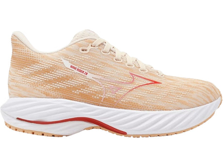 Mizuno Wave Rider 28 Womens Running Shoes Pristine Spicy Orange in US 8