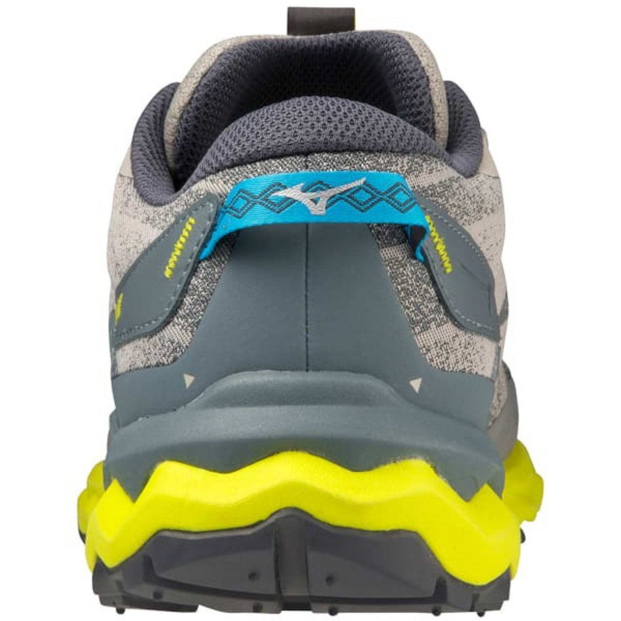 Mizuno Wave Daichi 7 Mens Trail Shoes Gray/Blue/Bolt Size 11