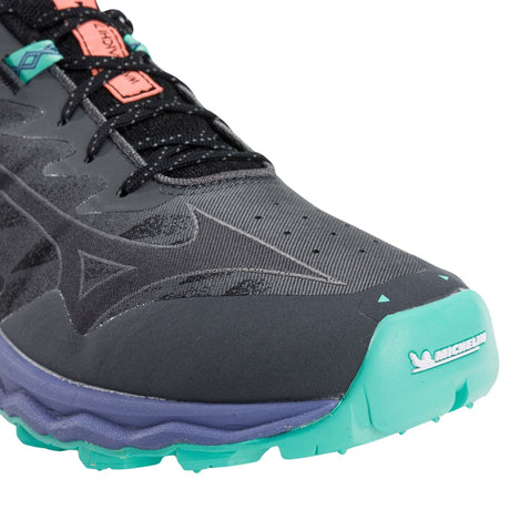 Mizuno Wave Daichi 7 Mens Trail Running Shoes Iron Gate / Ebony / Living Coral – US 12