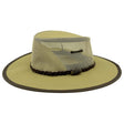 Jacaru 126 Canvas Parks Koolaroo Mesh Hat - Beige (Wide Brim Cooler Coolaroo)