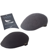 JACARU 100% Wool Felt Ivy Hat Australian Waterproof Drivers Flat 1850 Warm Aston - Black