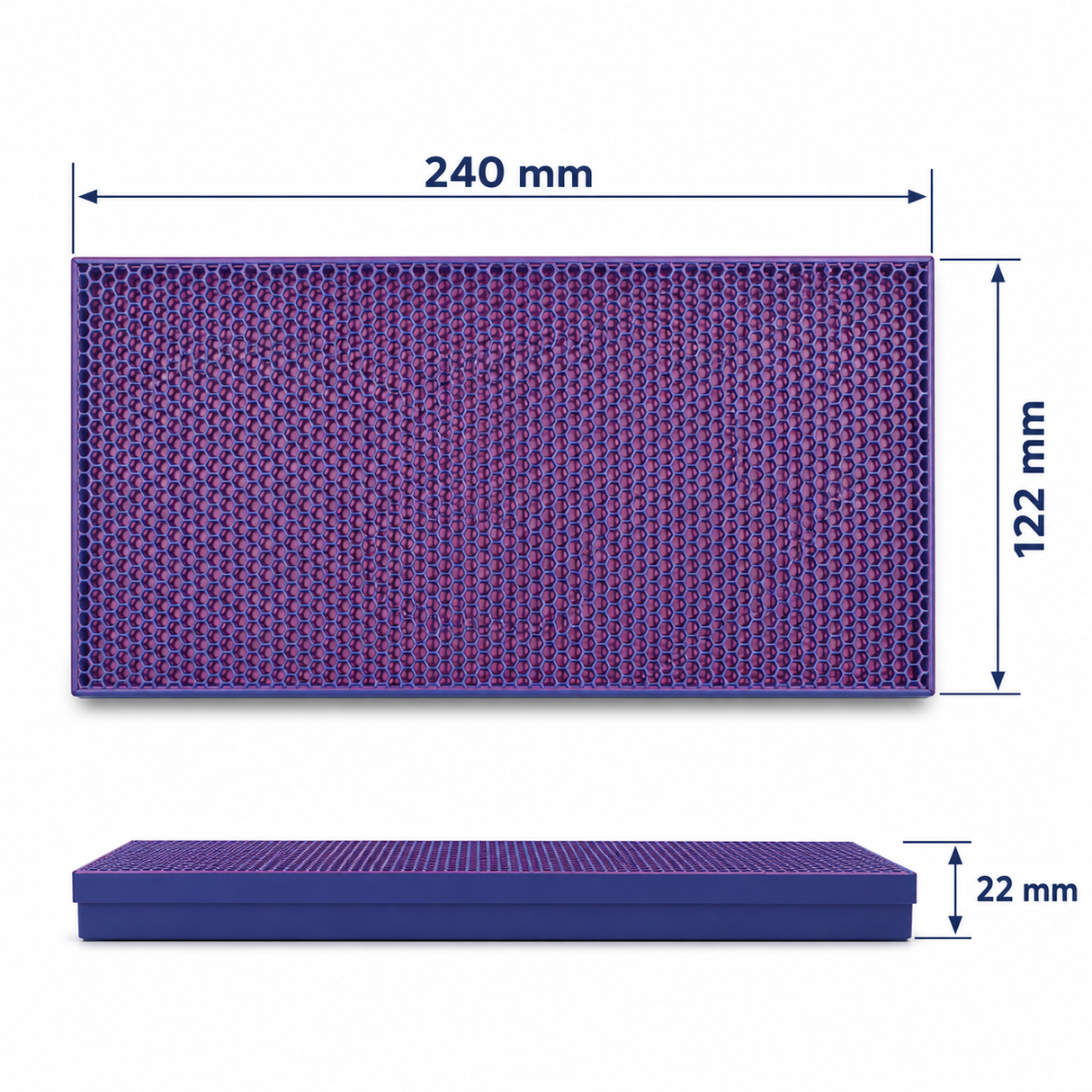 Honeycomb Slide Lid Pencil Case and Desk Drawer Organiser (24x12cm)