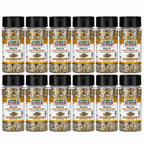 12x Jane's Krazy Mixed up Everything Bagel Seasoning Bulk Pack (78g)