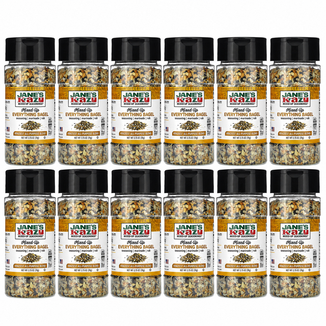 12x Jane's Krazy Mixed up Seasoning - Everything Bagel Seasoning (78g)
