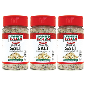 3x Jane's Krazy Mixed Up Salt Seasoning Marinade Rub Pack (113g)