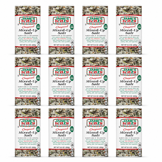 12x Jane's Krazy Mixed Up Salt Marinade & Seasoning (269g)