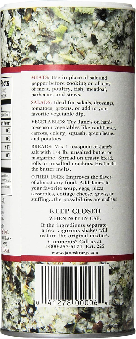 12x Jane's Krazy Mixed Up Salt Marinade & Seasoning Bulk Pack (269g)