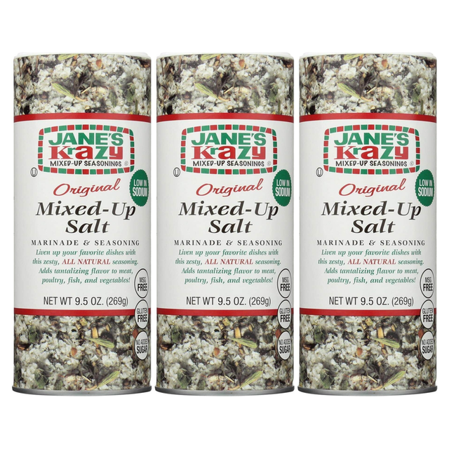 3x Jane's Krazy Mixed Up Salt Marinade & Seasoning Pack (269g)