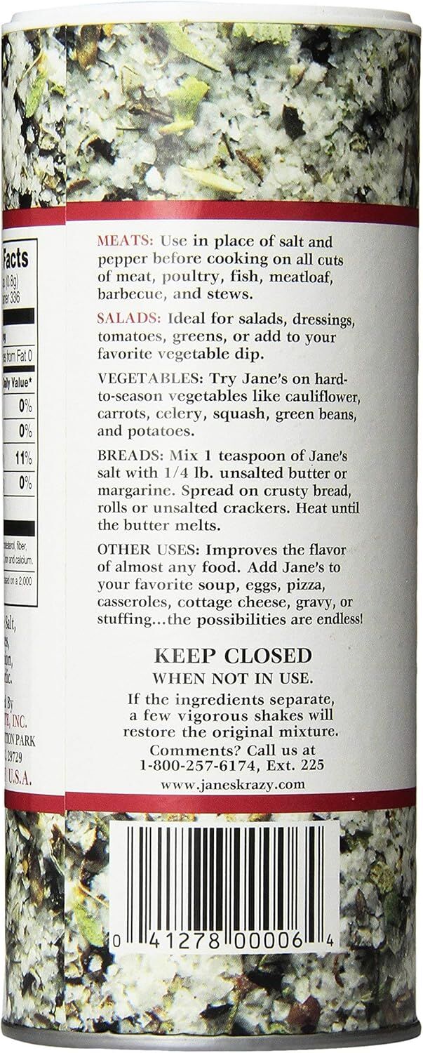 3x Jane's Krazy Mixed Up Salt Marinade & Seasoning Pack (269g)