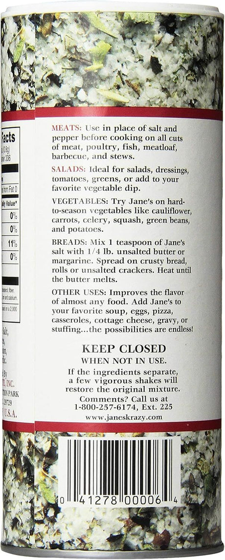 3x Jane's Krazy Mixed Up Salt Marinade & Seasoning Pack (269g)