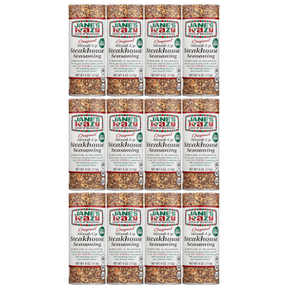 12x Jane's Krazy Original Mixed-Up Steakhouse Seasoning Marinade Rub Bulk Pack (113g)