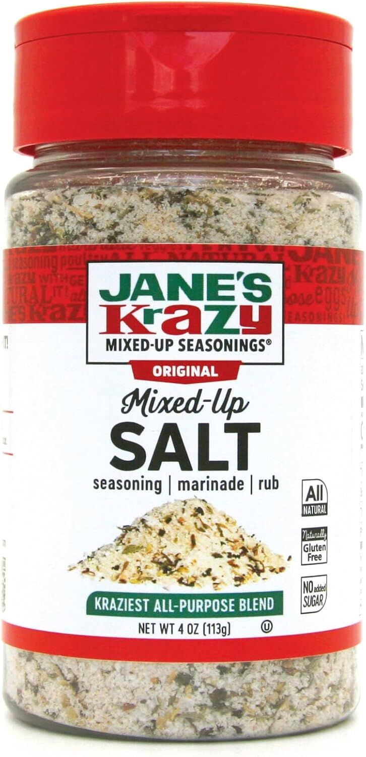 3x Jane's Krazy Mixed Up Salt Seasoning Marinade Rub Pack (113g)